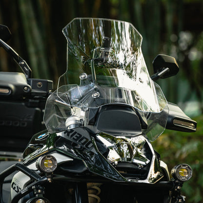 LOBOO Touring Windshield for BMW R1300GS / R1300GS Adventure – Optical-Grade Polycarbonate, Scratch-Resistant