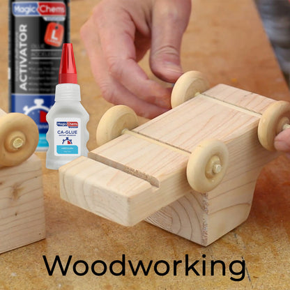 CA Glue with Activator (2 x 1.7 oz + 13.5 fl oz)