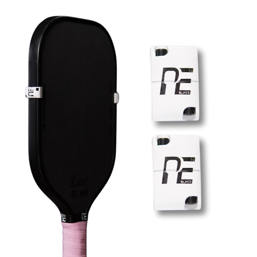 Pickleball Effect  - SLYCE SLYDRS™ — Adjustable Clamp-On Pickleball Paddle Tuning Weights
