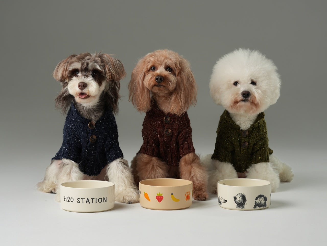 GLACIER PET SWEATER - OLIVE GREEN