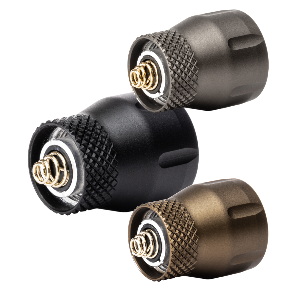 Clicky Style - Button Tailcap for Z-BOLT®, Surefire, Modlite, & Arisaka "Scout" Compatible Lights & Light Bodies