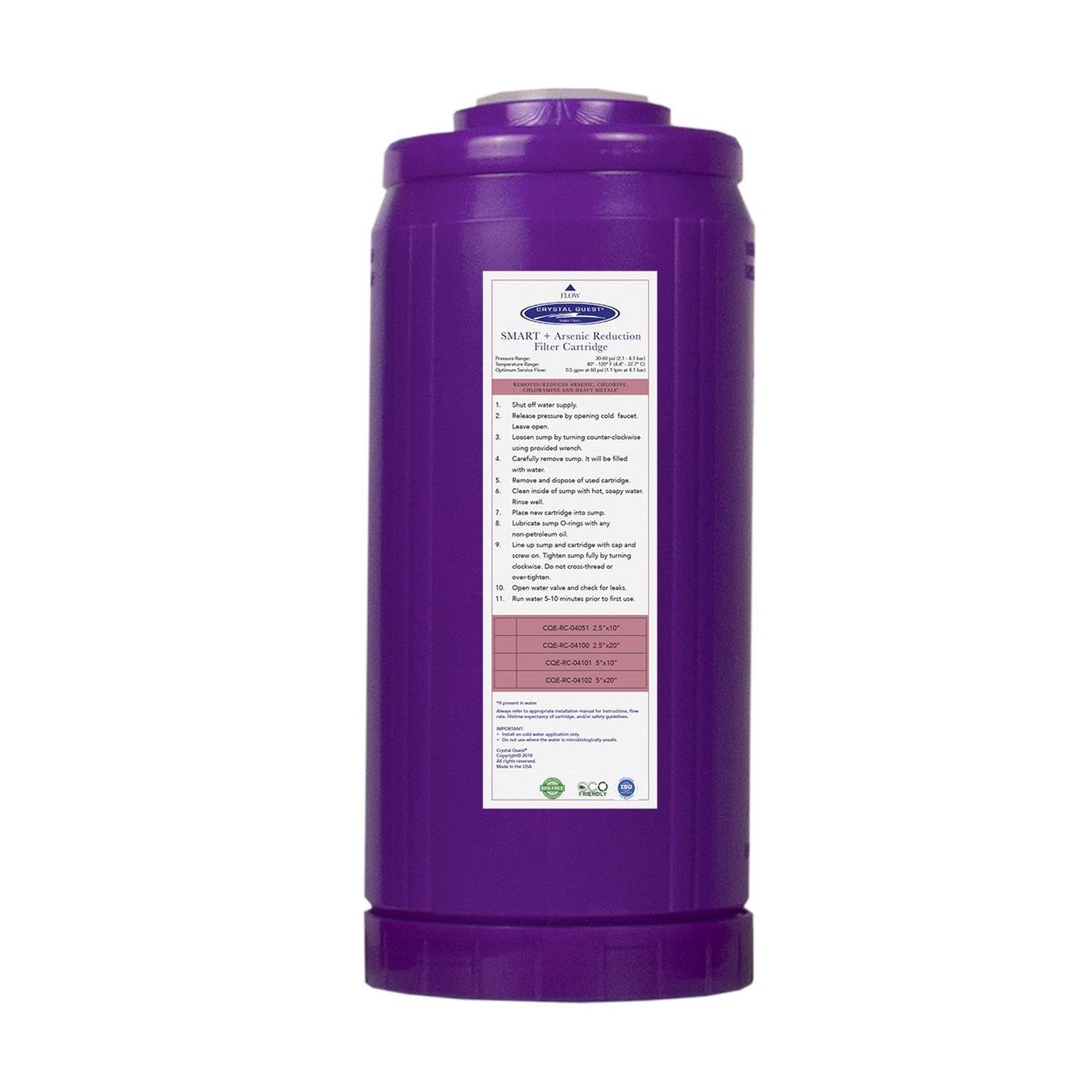 Arsenic Removal + SMART Filter Cartridge