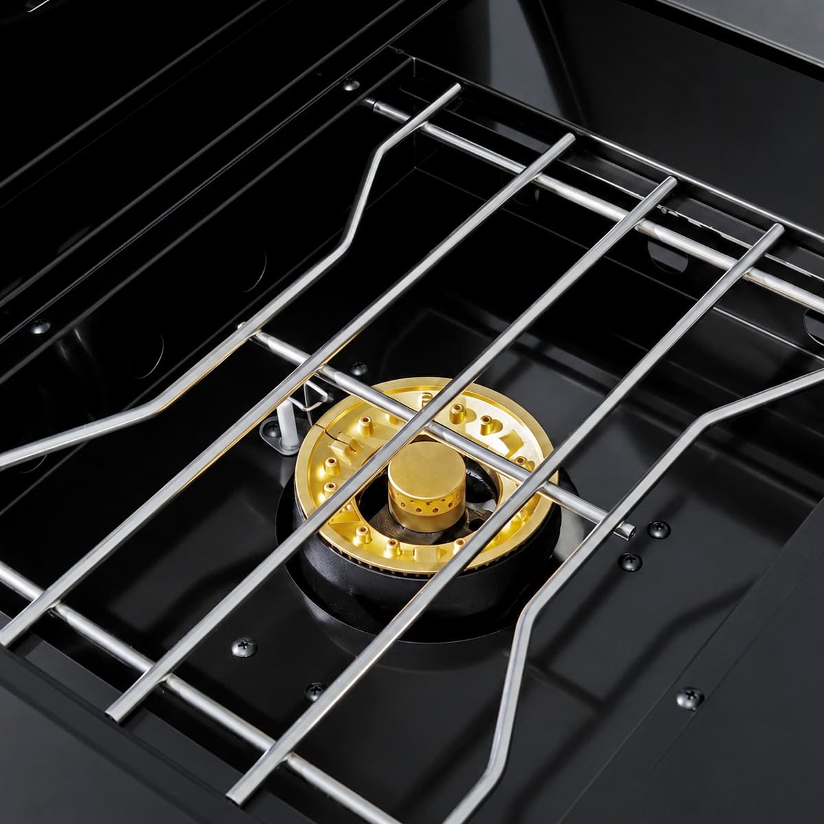 104" 4-Burner 72,000 BTU Black Outdoor Kitchen Bar Barbecue Island Grill + Wine Cooler + Sink