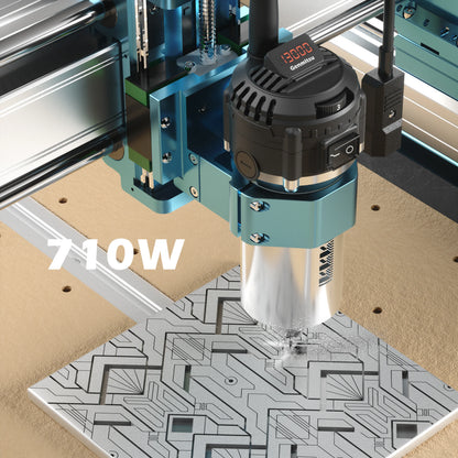4040-PRO MAX CNC Router Machine with Vectric V-Carve, 710W Trimmer & Linear Rail Driven, Enhanced XZ Axis