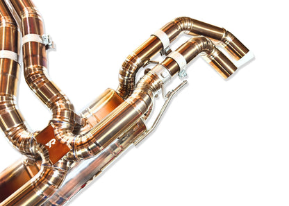 Yonristic Audi RSQ8 Exhaust VANTA Edition Valved Catback Doulbe X-pipe 3''