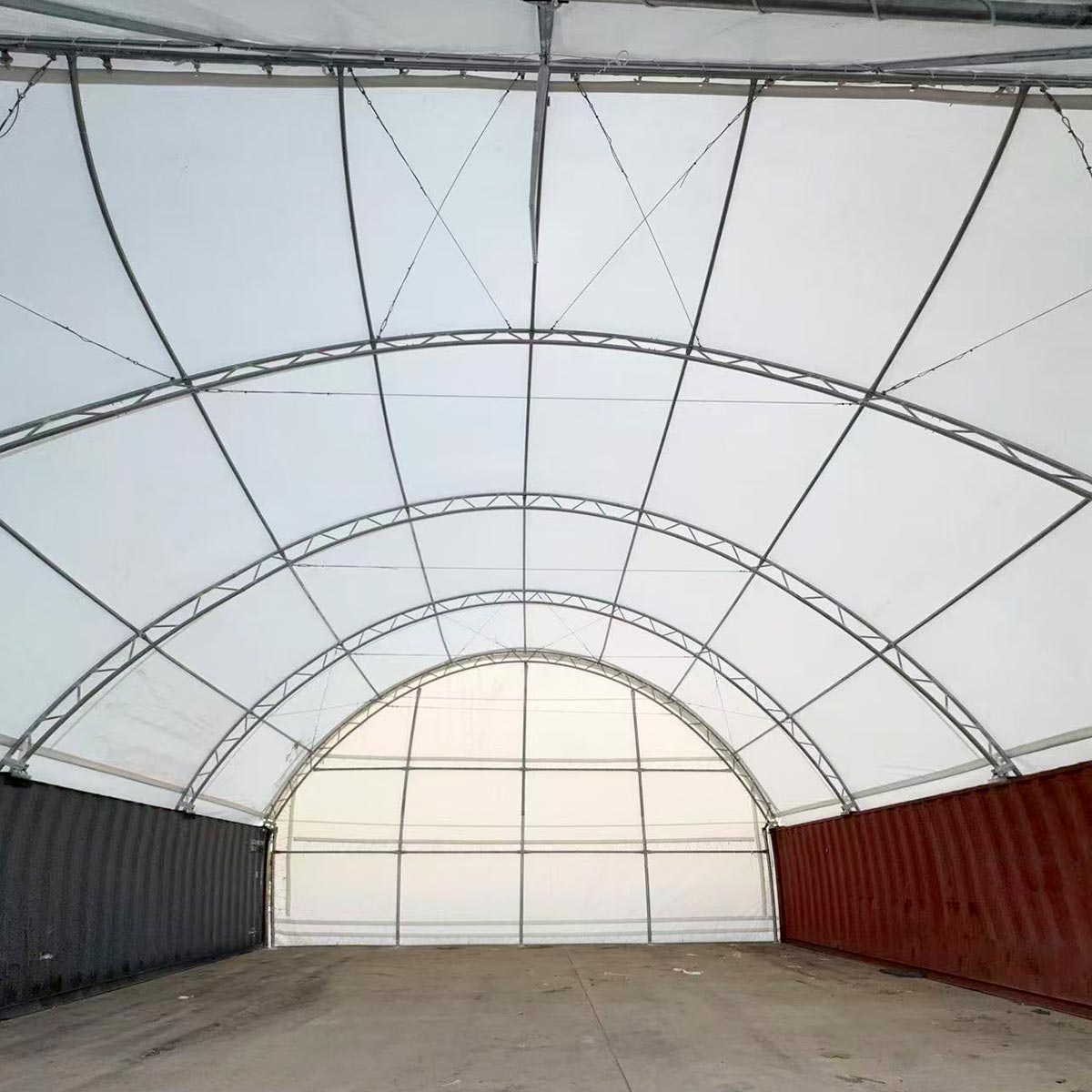 Back Wall for Container Canopy Shelter 40'x40'x15'