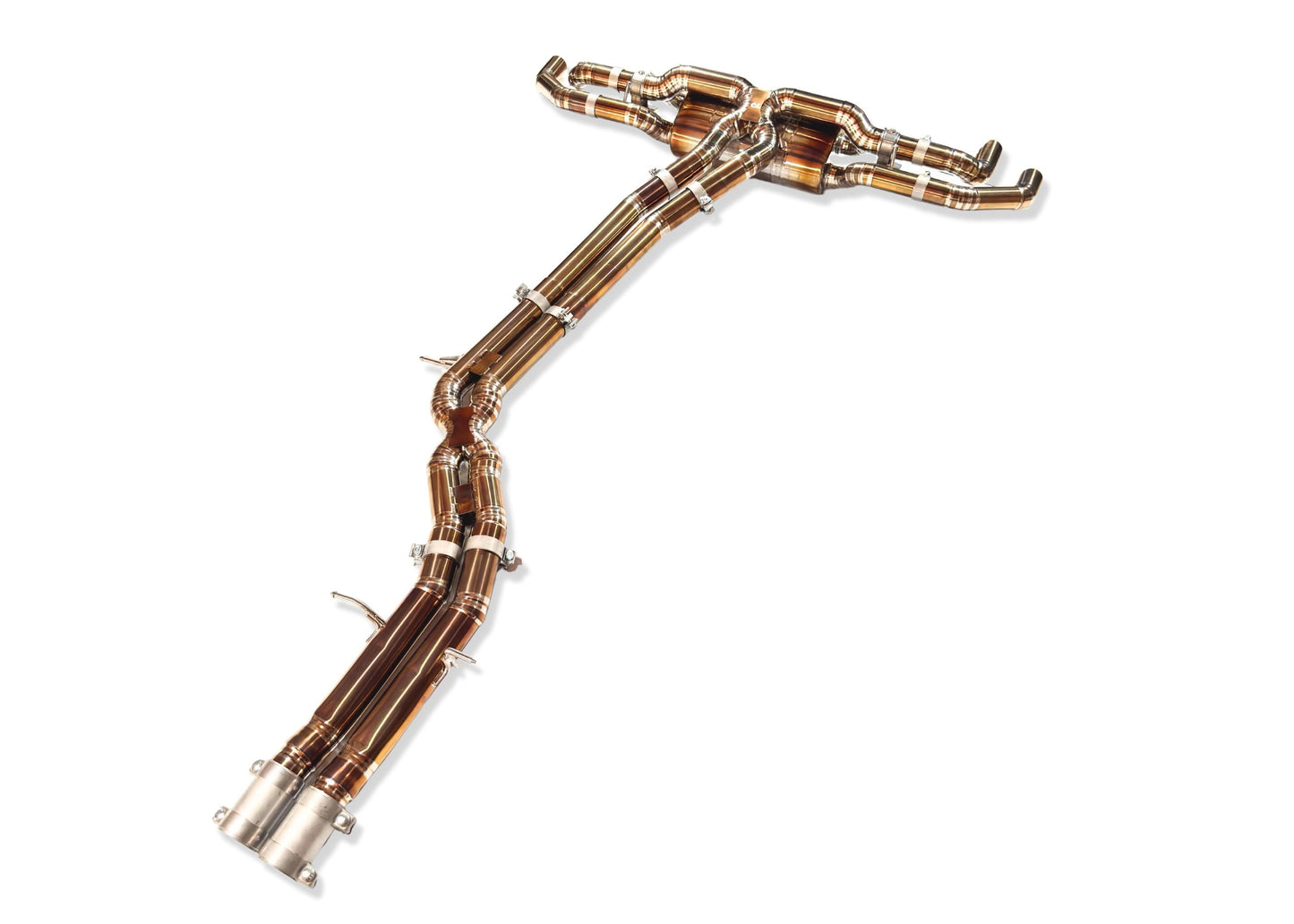 Yonristic Audi RSQ8 Exhaust VANTA Edition Valved Catback Doulbe X-pipe 3''