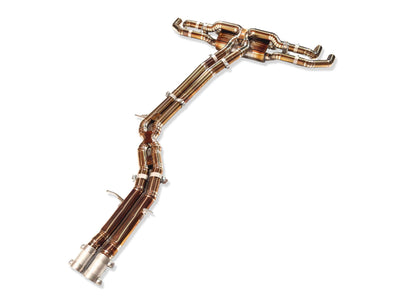 Yonristic Audi RSQ8 Exhaust VANTA Edition Valved Catback Doulbe X-pipe 3''