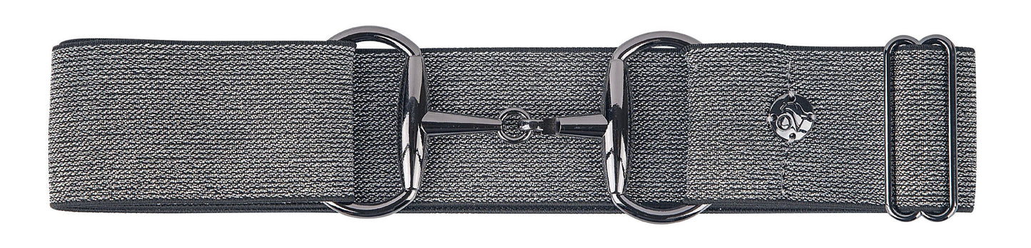 Bit Buckle Glitter Belt - Black Black