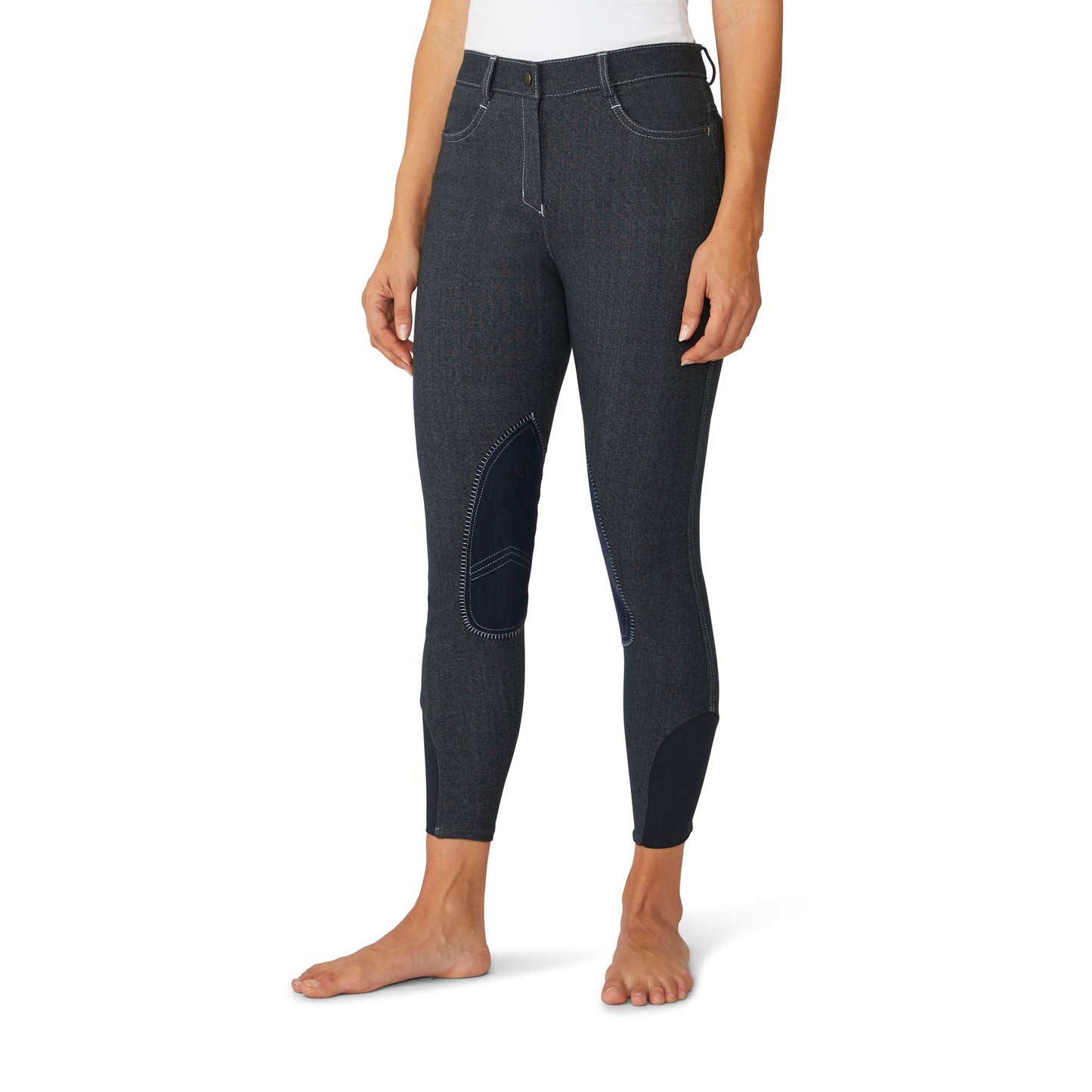 Women's SoftFlex Suede Knee Patch Breech - Indigo