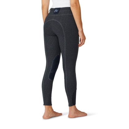Women's SoftFlex Suede Knee Patch Breech - Indigo