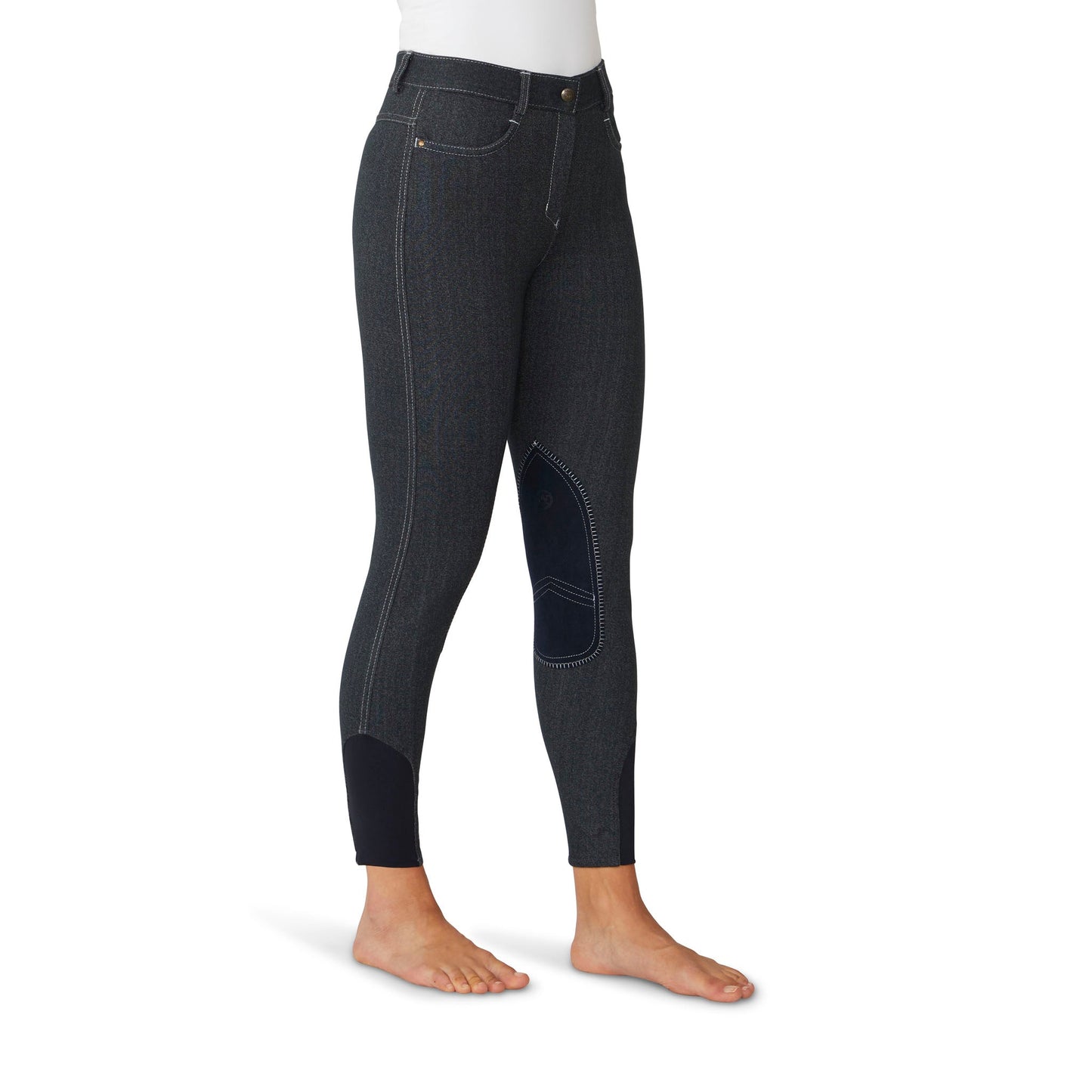 Women's SoftFlex Suede Knee Patch Breech - Indigo