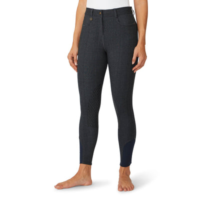 Women's SoftFlex Silicone Knee Patch Breech - Indigo