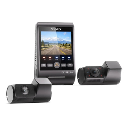 VIOFO A229 Ultra 4K+4K+1080p 3-Channel 30FPS UHD Dash Cam