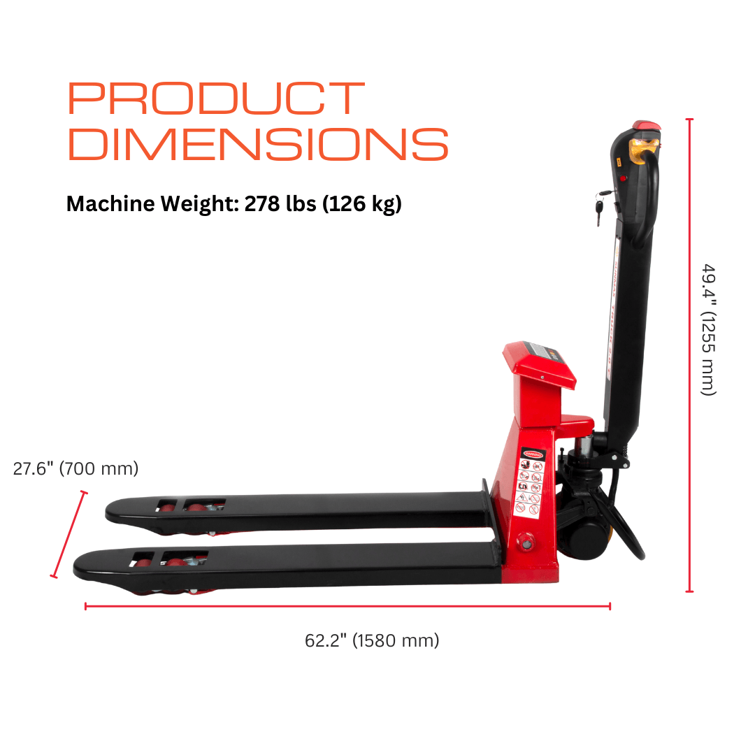 PT4400W Electric Pallet Jack with Built-In Scale