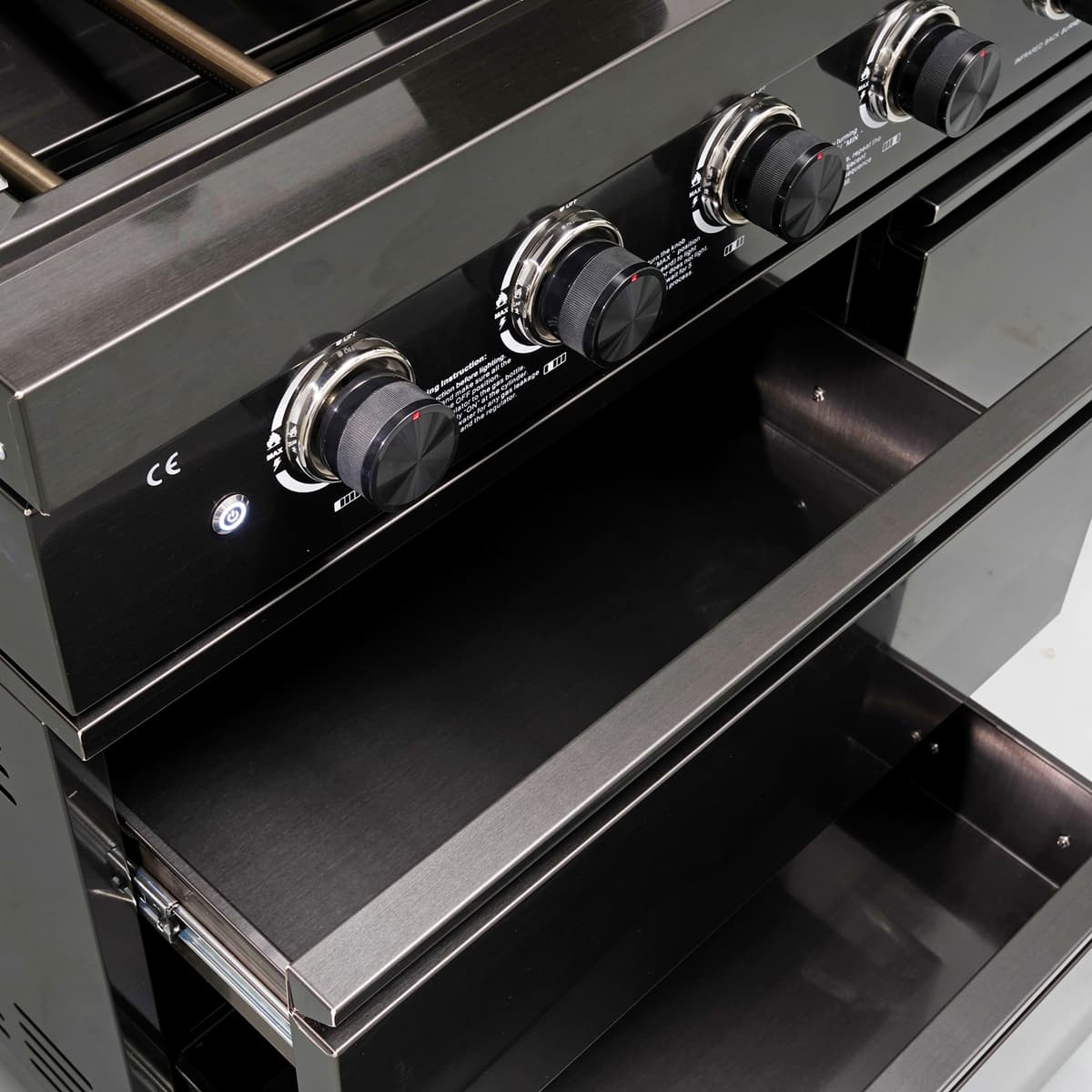 85" 4-Burner 85,000 BTU Black Outdoor Kitchen Island Grill + Storage Cabinets + Sink
