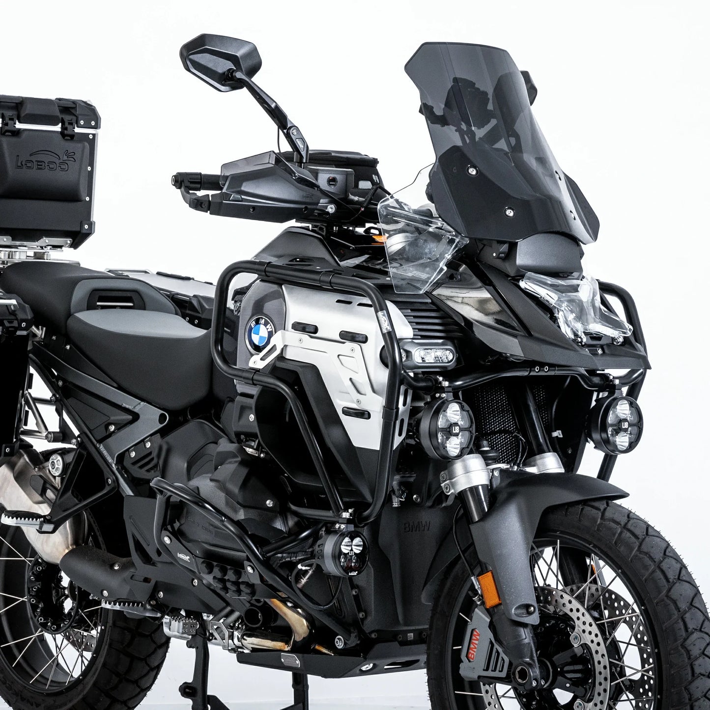 LOBOO Headlight Guard for BMW R1300GS Adventure – Magnetic Quick-Release Design, PC Polycarbonate，Clear