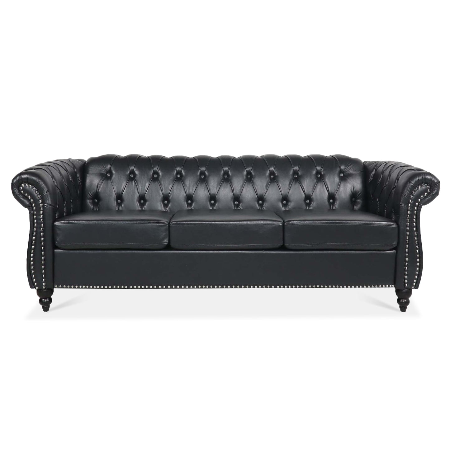Man Cave 84.65' Arm Chesterfield Three Seater Sofa