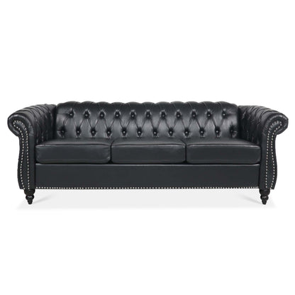 Man Cave 84.65' Arm Chesterfield Three Seater Sofa