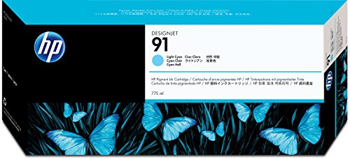 New, Pre-Owned - HP 91 775-ml (C9470A) Light Cyan Ink Cartridge