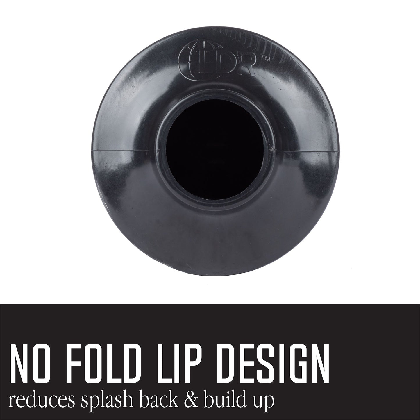 Bellows Accordion Toilet Plunger (Black and White)