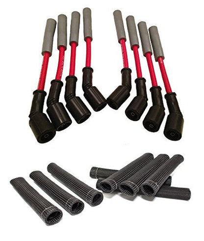 Red LSx Car Performance Spark Plug Wire Set LS1 LS2 LS3 LS6 LS7 LSA