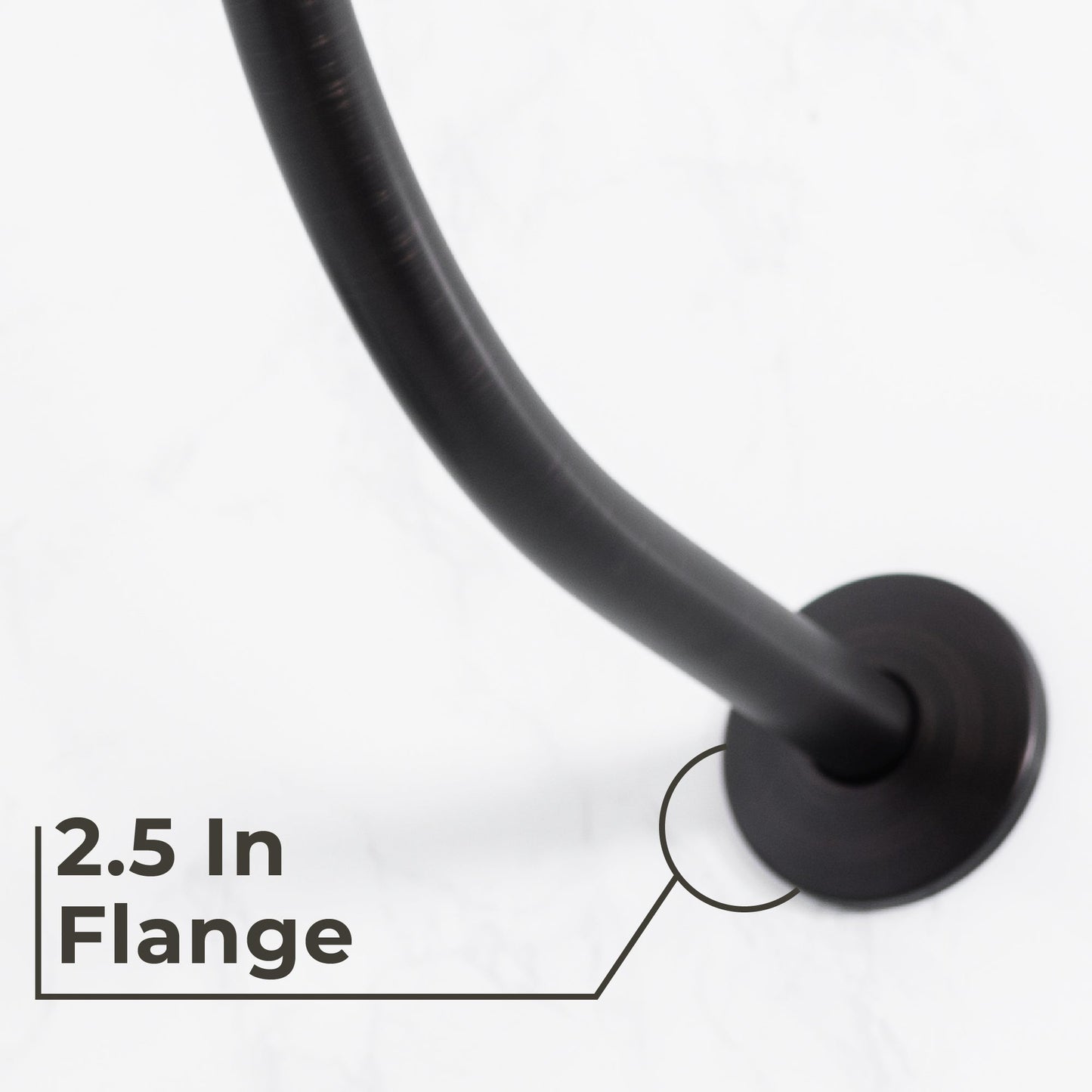 16 in. High-Arc Hook Shower Head Extension Arm (Oil-Rubbed Bronze Finish)