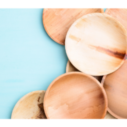 Palm leaf  6 Inch Round Plate (600 Pack)