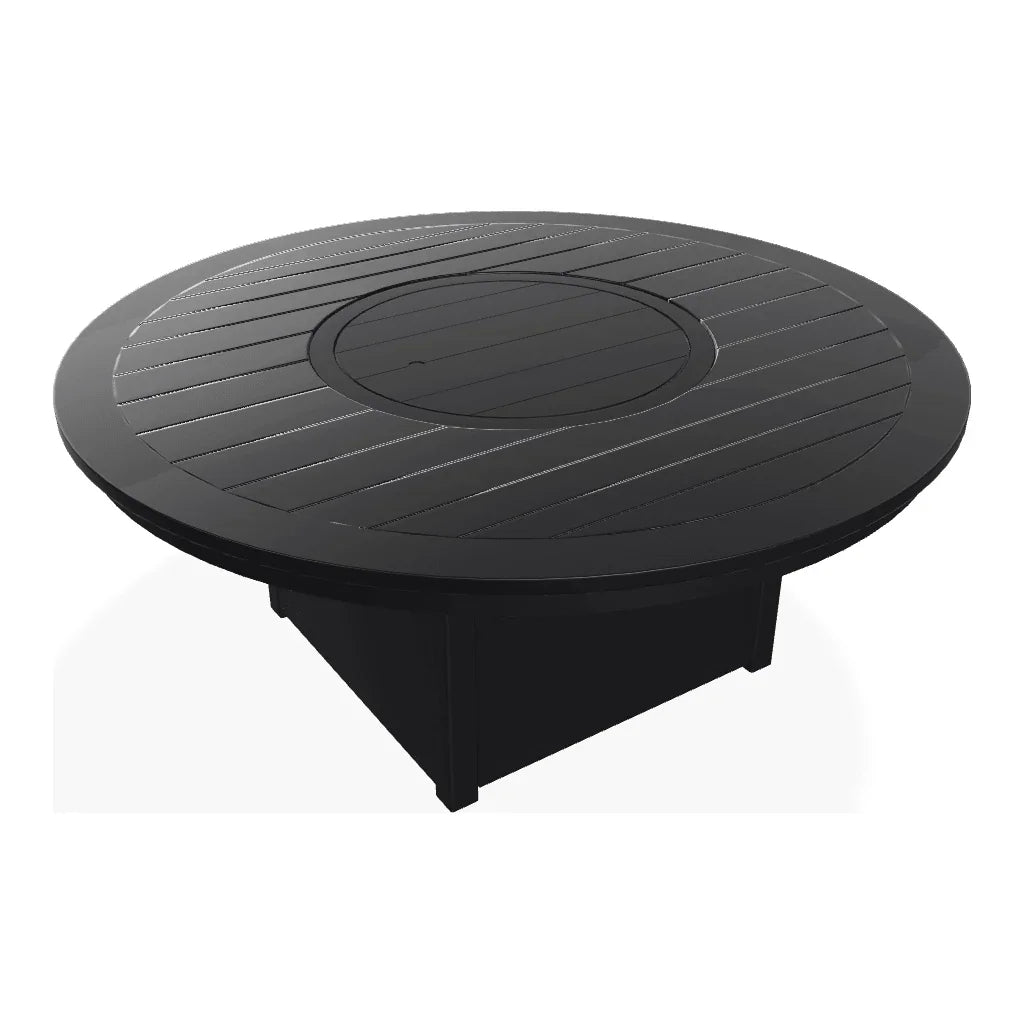54" Round Marine Grade Polymer Chat Height Fire Table