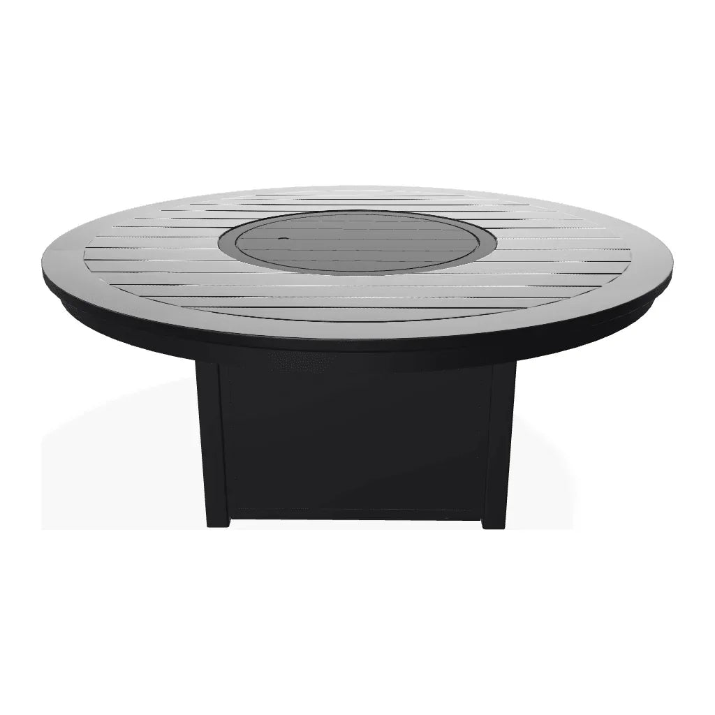 54" Round Marine Grade Polymer Chat Height Fire Table