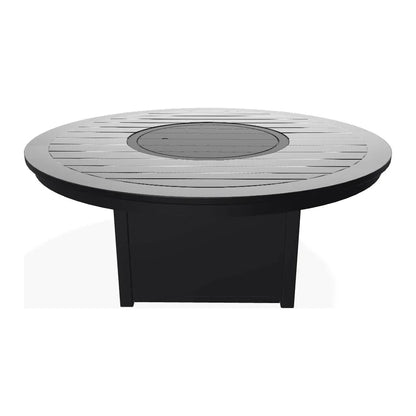 54" Round Marine Grade Polymer Chat Height Fire Table