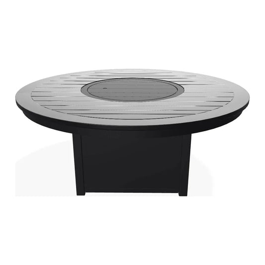 54" Round Marine Grade Polymer Chat Height Fire Table