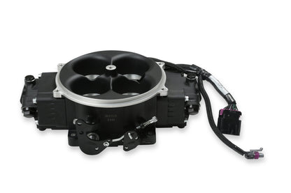 EFI Terminator X Stealth 4500 Service Throttle Body - Black - 4 Injectors - 650 HP - Secondary Throttle Body