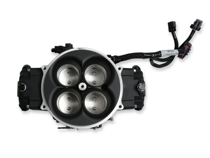 EFI Terminator X Stealth 4500 Service Throttle Body - Black - 4 Injectors - 650 HP - Secondary Throttle Body