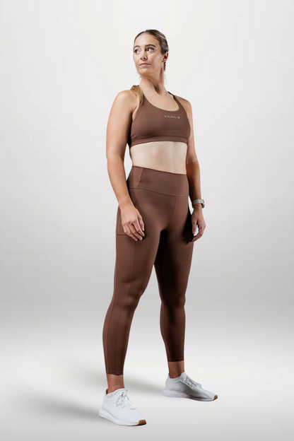Women's SOHO Full Length High Waist Leggings (City Mocha)