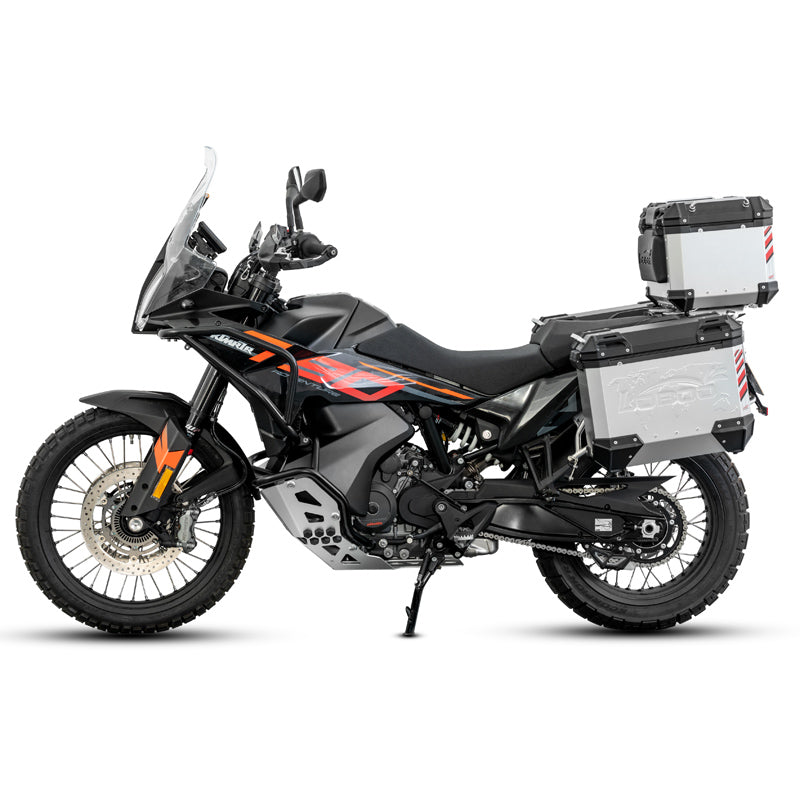 LOBOO CHG222 Crash Bar & Engine Guard for KTM 790 / 890 Adventure & Husqvarna Norden 901 – Upper & Lower Protection, Black or Orange Finish