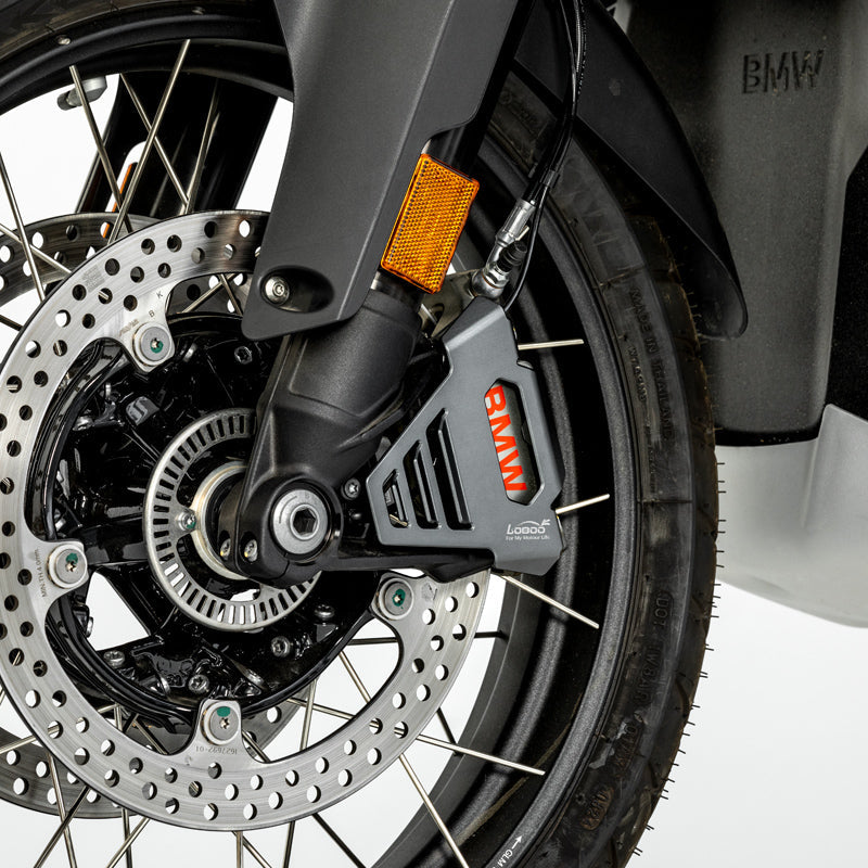 LOBOO Brake Caliper Guard for BMW R1300GS / R1300GS Adventure– CNC Aluminum, Titanium Gray Anodized Finish