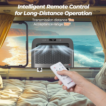 Fogatti InstaCool Go Portable Window Air Conditioner, 6500 BTU Mini Split, U Shaped