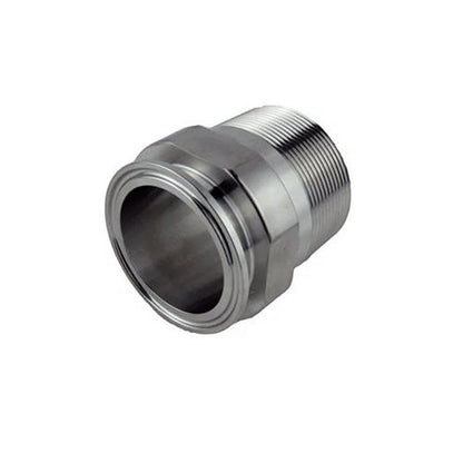 Tri-Clamp x Male NPT Adapter - 3.000" Tri-Clamp x 3" MNPT - (21MP) - 316L Stainless