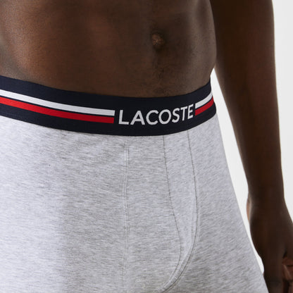 Lacoste Men's 3-Pack Long Cotton Boxer Brief