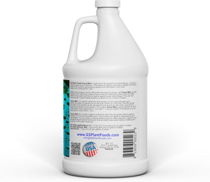 Yucca Wet, Liquid Yucca Extract- Heat fighting, Organic wetting Agent and surfactant