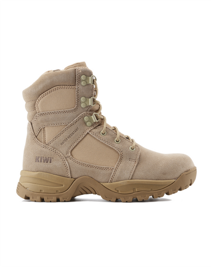 Kiwi Rugged Sand Suede 7" Zipped Water Resistant Tactical Boots [62200]