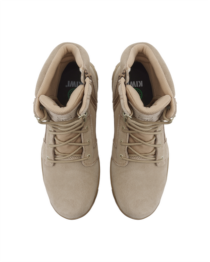 Kiwi Rugged Sand Suede 7" Zipped Water Resistant Tactical Boots [62200]