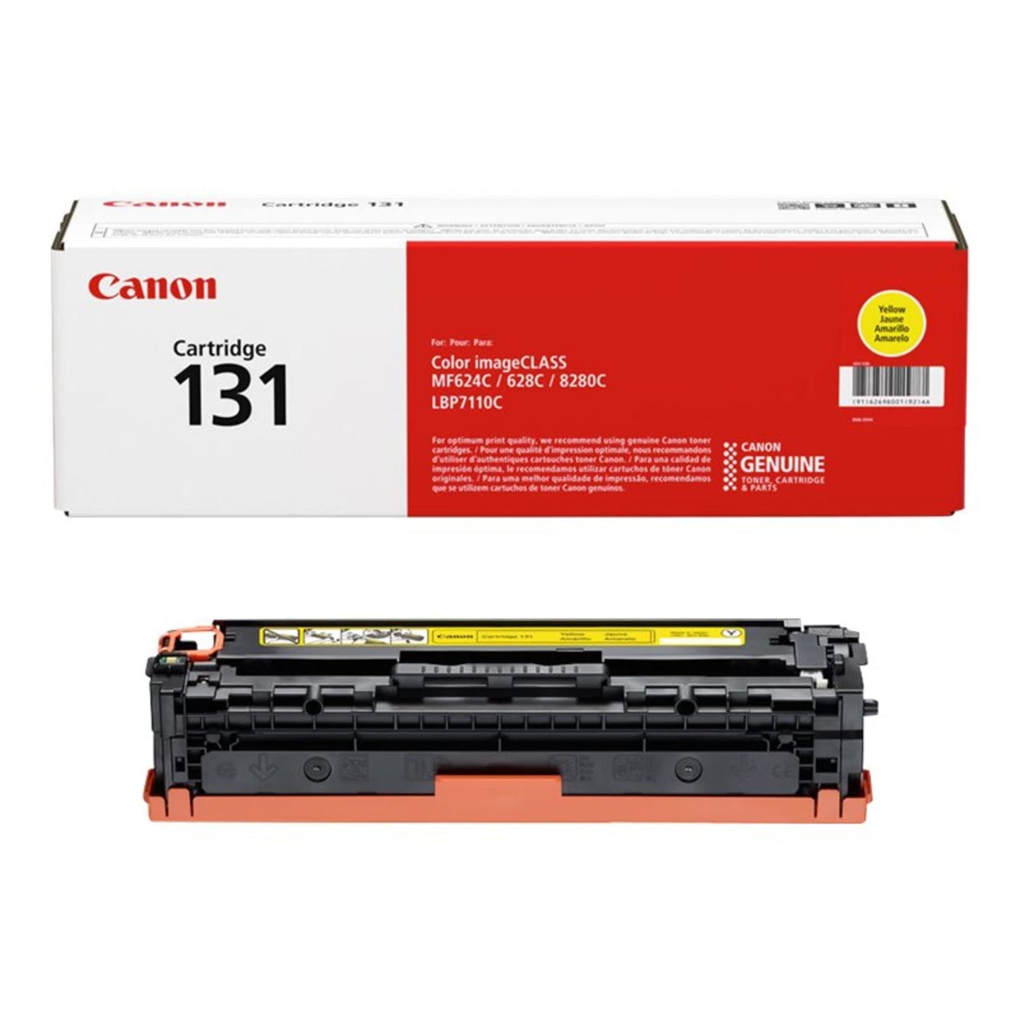 New, Pre-Owned - Canon 131 Standard-Yield Yellow Toner Cartridge, 6269B001