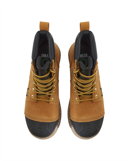 Kiwi Premium Wheat Nubuck 6" Composite Toe Waterproof Cap-Toe Work Boots [69000]