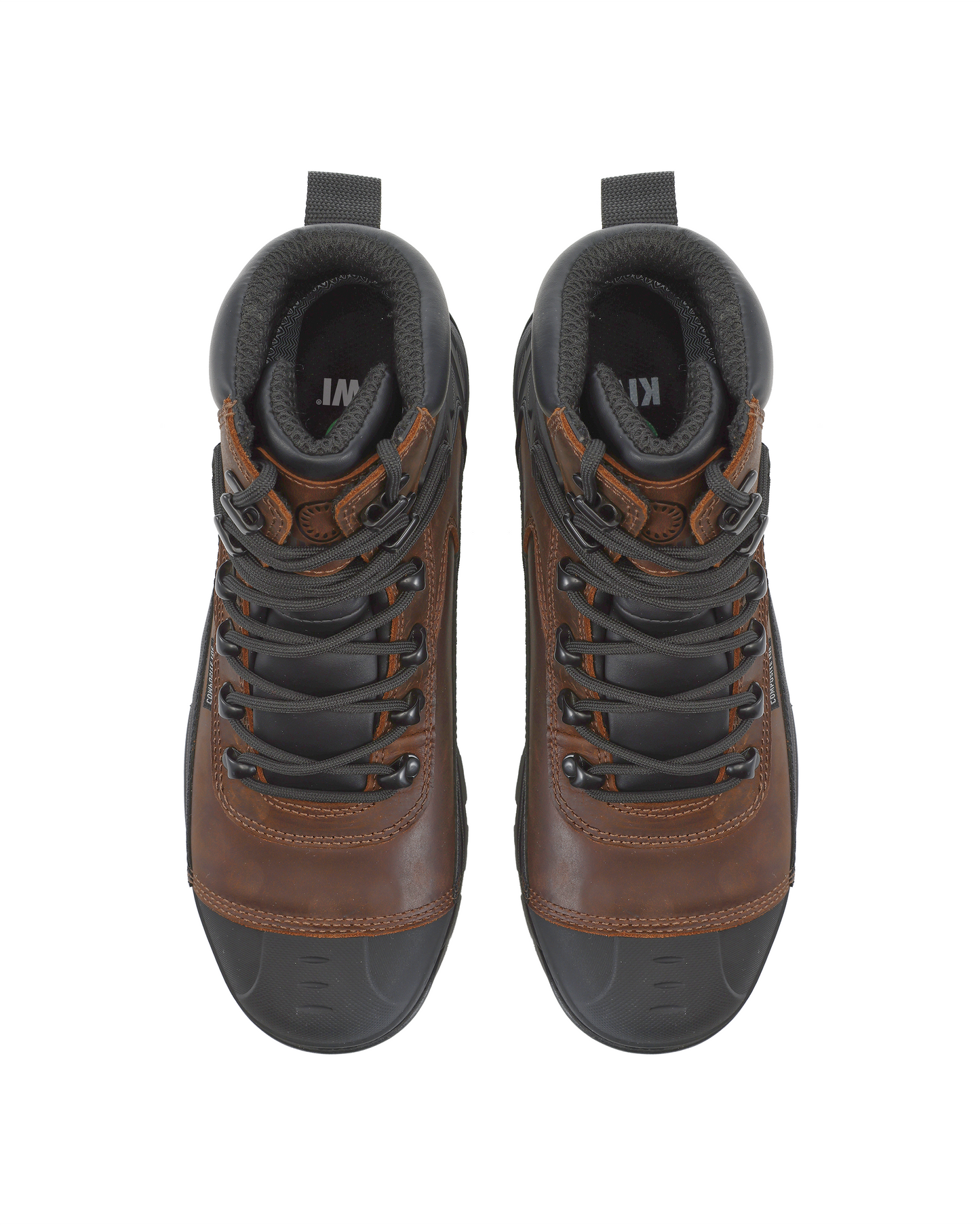 Kiwi ProGuard Brown Crazy Horse Leather Mid-Cut 6" Composite Toe Waterproof Tactical Boots [69200]