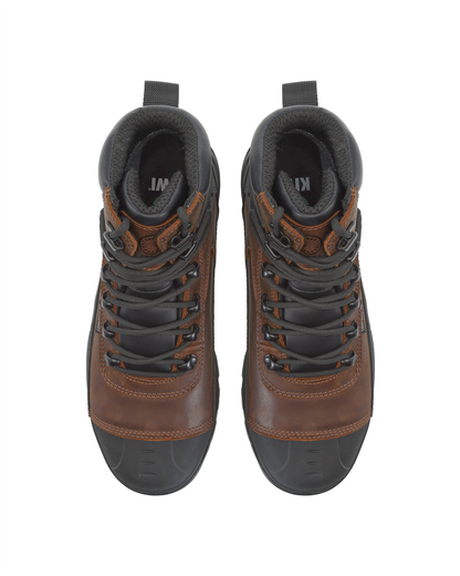 Kiwi ProGuard Brown Crazy Horse Leather Mid-Cut 6" Composite Toe Waterproof Tactical Boots [69200]