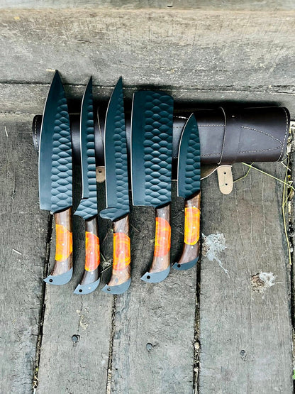 Here’s a fresh, seasonally tuned rewrite with trending keywords, perfect for SEO and gifting themes:  Product Title: Damascus Steel Handmade Chef Knife Set with Sharpener – Perfect Gift for Wife, Husband, or Valentine’s Day