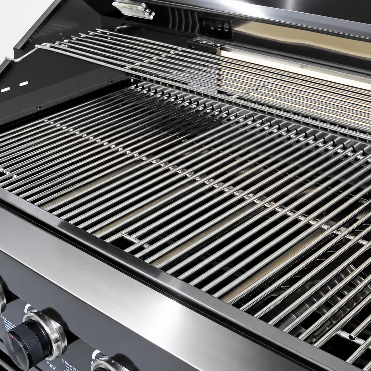 43" Black Six Burners Outdoor Kitchen Island Grill