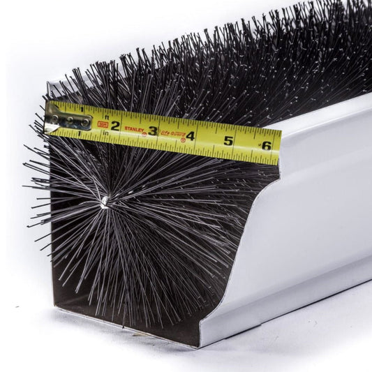 6-Inch GutterBrush Gutter Guard – Fits Large Residential & Small Commercial Gutters (5.25 Inch Diameter)